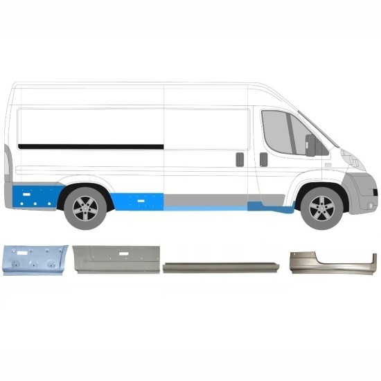 Panel de reparación conjunto para Peugeot Boxer 2006-2026 / Derecho 16803