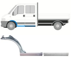 Panel de reparación del umbral + guardabarros delantero para Peugeot Boxer 1994-2006 / Izquierda / Conjunto 14459