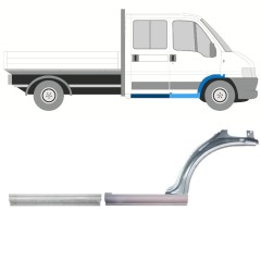 Panel de reparación del umbral + guardabarros delantero para Peugeot Boxer 1994-2006 / Derecho / Conjunto 14457