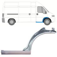 Panel de reparación del umbral + guardabarros delantero para Peugeot Boxer 1994-2006 / Derecho / Conjunto 14078
