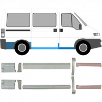 Panel de reparación del umbral + guardabarros trasero para Fiat Ducato Boxer Relay 1994-2006 / Conjunto 5087