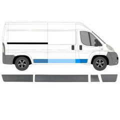 Conjunto de molduras para Peugeot Boxer 2006-2018 / Derecho / 13862