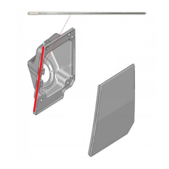 Pasador de la bisagra de la tapa de combustible para Fiat Ducato 2006-2014 15137