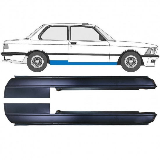 Umbral completo para BMW 3 E21 1975-1984 / Izquierda+Derecha / Conjunto 6408