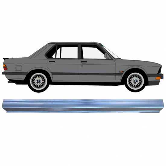BMW 5 E28 1981-1987 PANEL DE REPARACIÓN DEL UMBRAL / DERECHA = IZQUIERDA