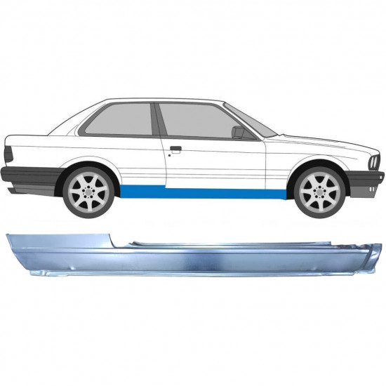 BMW 3 E30 1982-1994 2 PUERTAS COMPLETO PANEL DE REPARACIÓN DEL UMBRAL / DERECHA