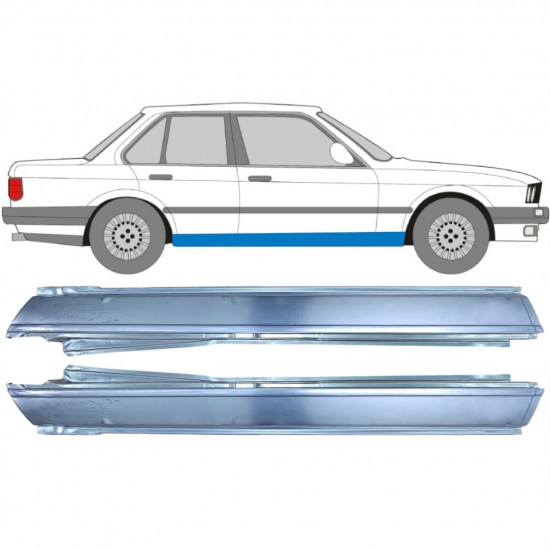 BMW 3 E30 1982-1994 4 PUERTAS COMPLETO PANEL DE REPARACIÓN DEL UMBRAL / KIT