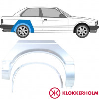 Panel de reparación guardabarros trasero interna + externa para BMW 3 E30 1982-1987 / Derecho / Conjunto 10848