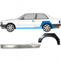 Panel de reparación del umbral + guardabarros trasero para BMW 3 E30 1982-1987 / Izquierda 11235