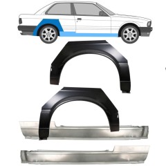 Umbral completo + Panel de reparación guardabarros trasero para BMW 3 E30 1982-1987 / Conjunto 11236