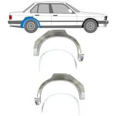 Panel de reparación guardabarros trasero interna + externa para BMW 3 E30 1982-1987 / Conjunto 10859