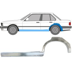 Umbral completo + Panel de reparación guardabarros trasero para BMW 3 E30 1982-1987 / Izquierda / Conjunto 11238