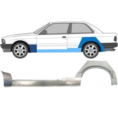 Panel de reparación del umbral + guardabarros delantero + guardabarros trasero para BMW 3 E30 1987-1994 / Izquierda / Conjunto 11512