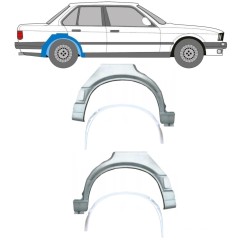 Panel de reparación guardabarros trasero interna + externa para BMW 3 E30 1987-1994 / Conjunto 10862