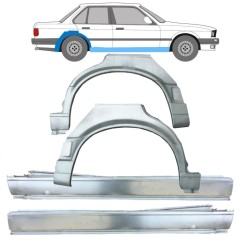 Umbral completo + Panel de reparación guardabarros trasero para BMW 3 E30 1987-1994 / Conjunto 11242