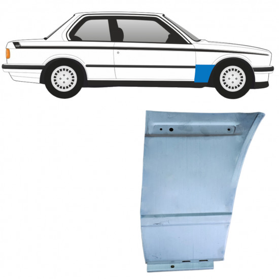 BMW 3 E30 1982-1994 PANEL DE REPARACIÓN DEL ALERÓN DELANTERO / DERECHA
