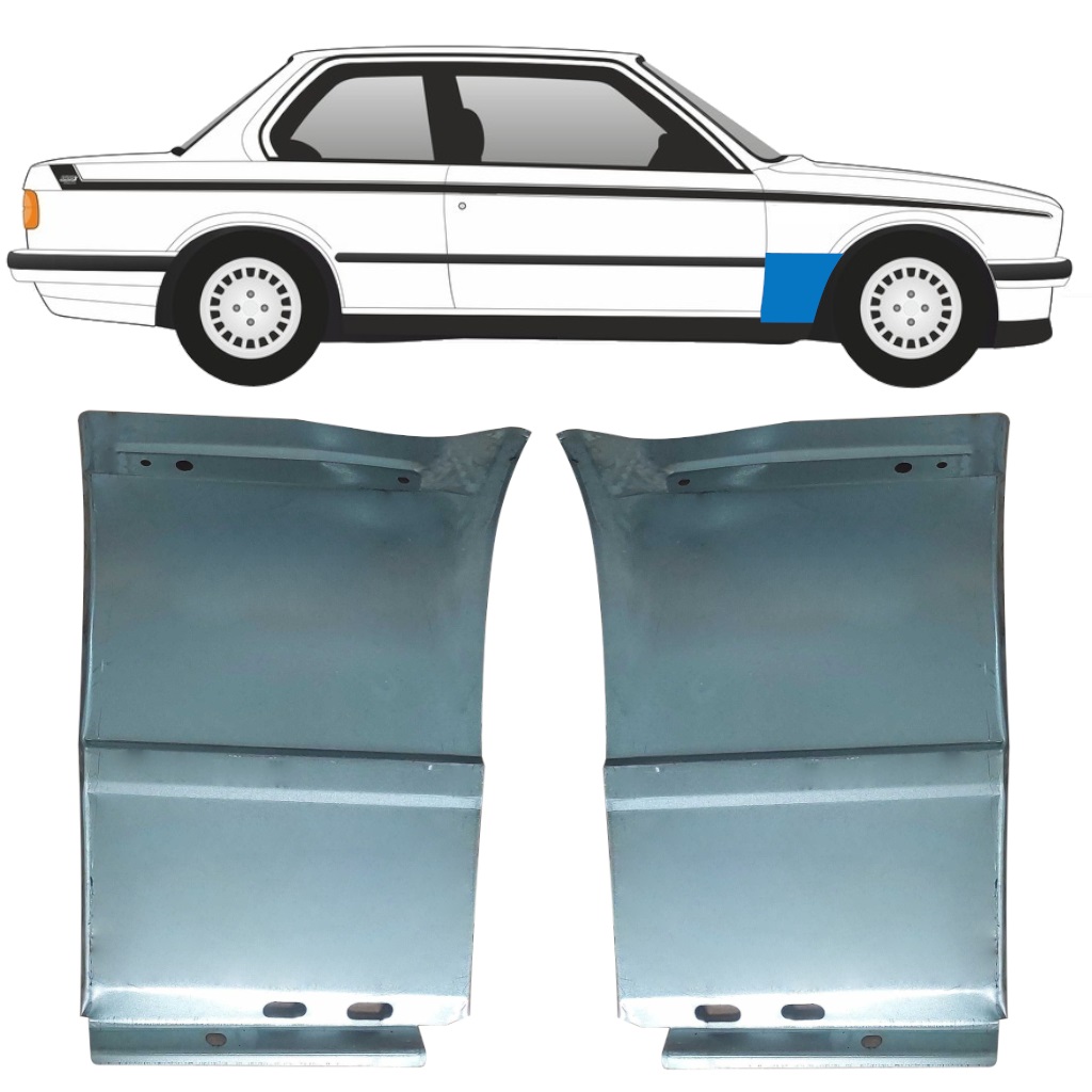 BMW 3 E30 1982-1994 PANEL DE REPARACIÓN DEL ALERÓN DELANTERO / KIT