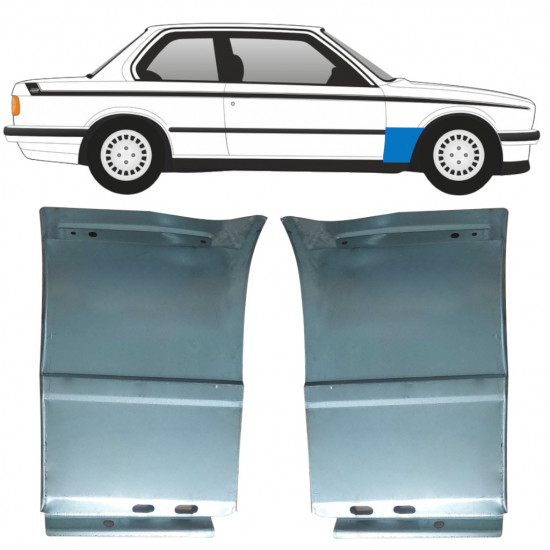 BMW 3 E30 1982-1994 PANEL DE REPARACIÓN DEL ALERÓN DELANTERO / KIT