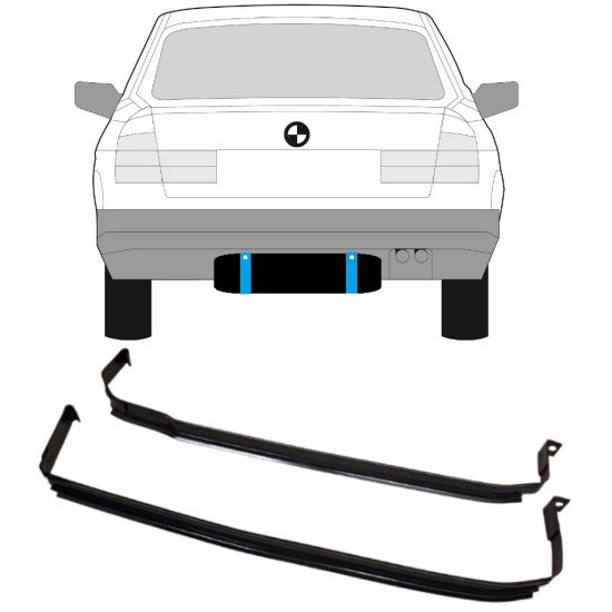 Banda de sujeción, depósito de combustible para BMW 5 E34 1987-1997 15992