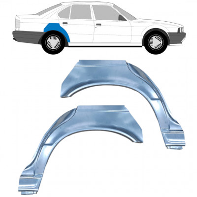 Panel de reparación guardabarros trasero para BMW 5 E34 1987-1996  / Izquierda+Derecha / SEDAN / Conjunto 6399