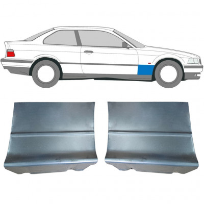 Panel de reparación guardabarros delantero para BMW E36 3 1990-2000 / Izquierda+Derecha / COUPE / Conjunto 6209