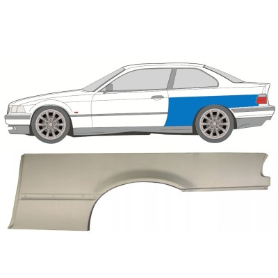 Panel de reparación guardabarros trasero para BMW 3 E36 1990-2000 / Izquierda / COUPE 16384