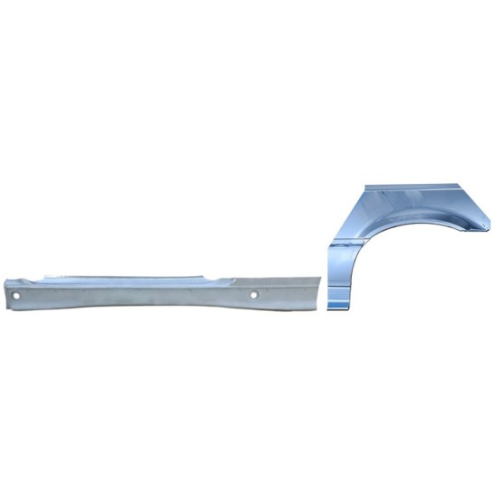 Umbral completo + Panel de reparación guardabarros trasero para BMW 3 E36 1990-2000 / Izquierda / COUPE / Conjunto 17024