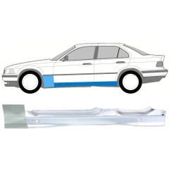 Umbral completo + Panel de reparación guardabarros delantero para BMW 3 E36 1990-2000 / Izquierda / Conjunto 11206