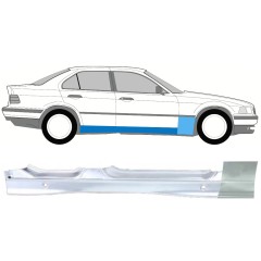 Umbral completo + Panel de reparación guardabarros delantero para BMW 3 E36 1990-2000 / Derecho / Conjunto 11205
