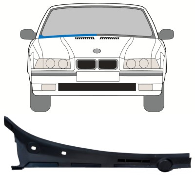 Panel de reparación marco del parabrisas para BMW 3 E36 1990-2000 / Derecho / COMBI / SEDAN / COMPACT 16898