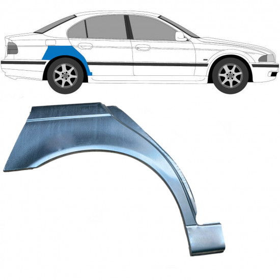 Panel de reparación guardabarros trasero para BMW 5 E39 1996-2004 / Derecho 6406