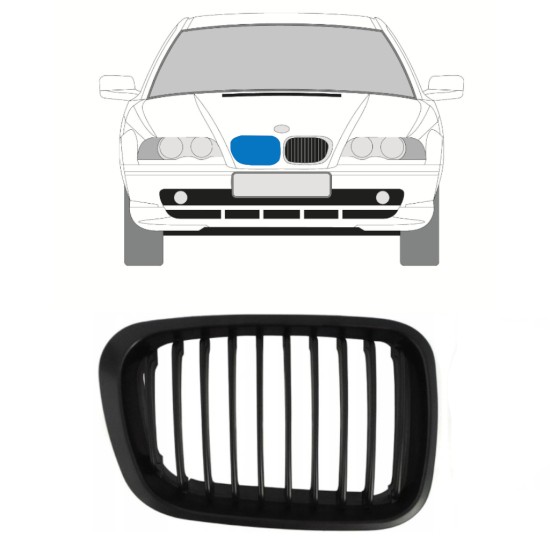 Parrilla para BMW 3 E46 1998-2006 / Derecho 16301