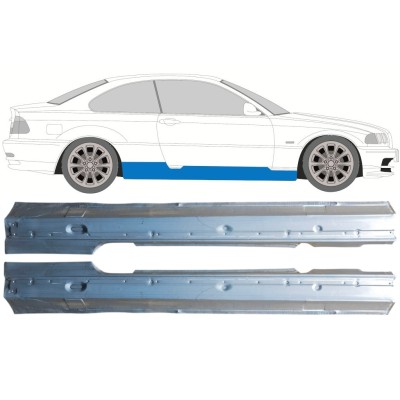 Umbral completo para BMW 3 E46 1998-2006 / Izquierda+Derecha / COUPE / Conjunto 16814