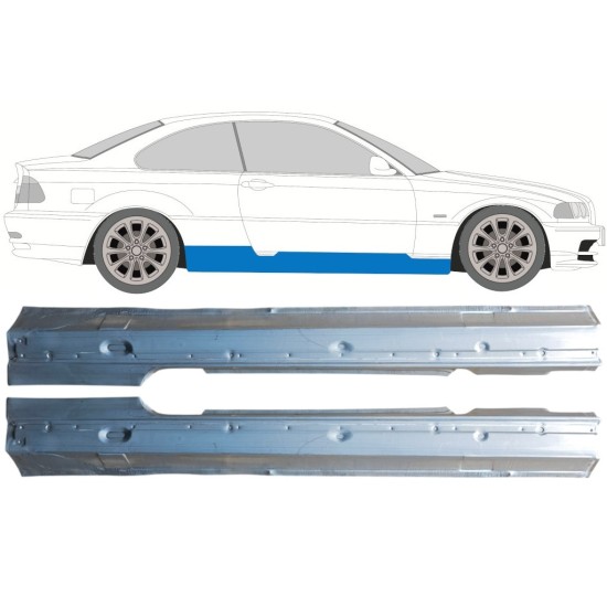 Umbral completo para BMW 3 E46 1998-2006 / Izquierda+Derecha / COUPE / Conjunto 16814