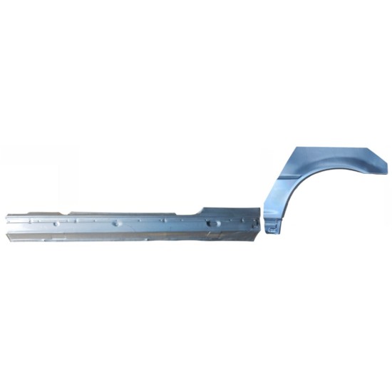 Umbral completo + Panel de reparación guardabarros trasero para BMW 3 E46 1998-2006 / Izquierda / COUPE / Conjunto 17060