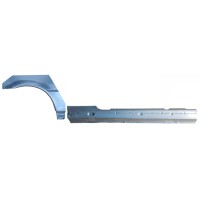 Umbral completo + Panel de reparación guardabarros trasero para BMW 3 E46 1998-2006 / Derecho / COUPE / Conjunto 17059