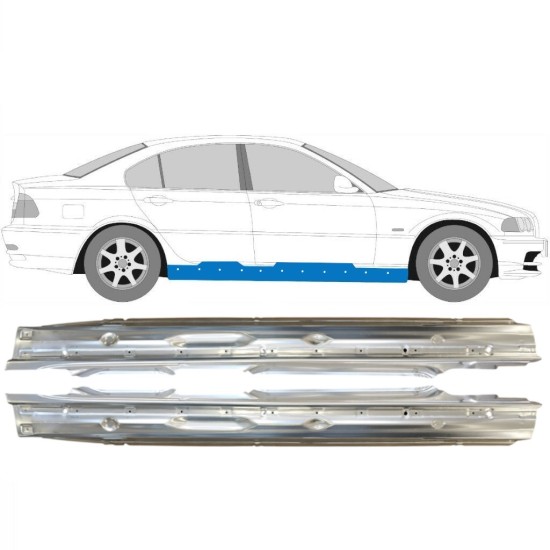 Umbral completo para BMW 3 E46 1998-2006 / Izquierda+Derecha / Conjunto 14997 Umbral completo para BMW 3 E46 1998-2006 / Izquierda+Derecha / Conjunto 14997