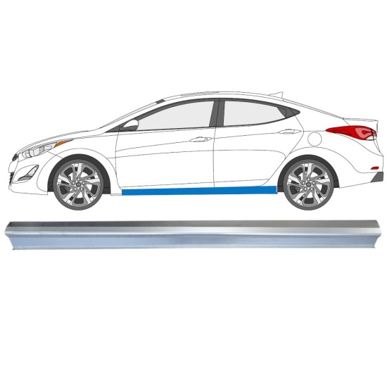 Panel de reparación del umbral para Hyundai Elantra 2010-2015 / Izquierda 14935