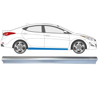Panel de reparación del umbral para Hyundai Elantra 2010-2015 / Derecho 14933
