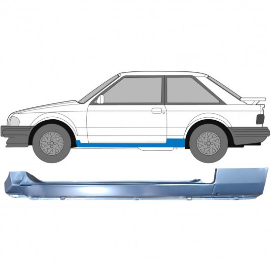 Umbral completo para Ford Escort 1980-1986 / Izquierda 6613