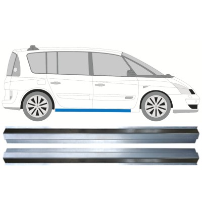Panel de reparación umbral parte inferior para Renault Espace 2002-2015 / Izquierda+Derecha / Conjunto 14987