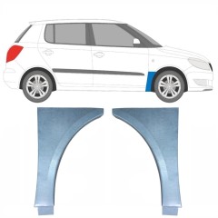 Panel de reparación guardabarros delantero para Skoda Fabia II 2007-2015 / Izquierda+Derecha / Conjunto 10272