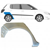 Panel de reparación guardabarros trasero para Skoda Fabia 2007-2015 / Derecho 6998