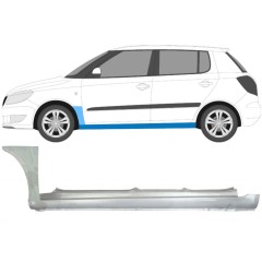 Umbral completo + Panel de reparación guardabarros delantero para Skoda Fabia II 2007-2015 / Izquierda / Conjunto 11171