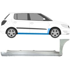 Umbral completo + Panel de reparación guardabarros delantero para Skoda Fabia II 2007-2015 / Derecho / Conjunto 11170