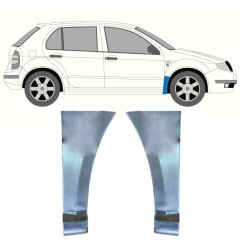 Panel de reparación guardabarros delantero para Skoda Fabia I 1999-2007 / Izquierda+Derecha / Conjunto 10595