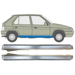 Umbral completo para Skoda Favorit 1989-1995 / Izquierda+Derecha / Conjunto 14881