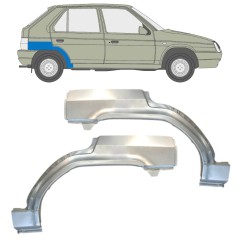 Panel de reparación guardabarros trasero para Skoda Favorit 1989-1995 / Izquierda+Derecha / Conjunto 14884