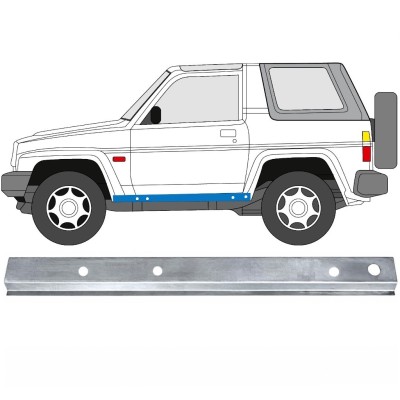 Panel de reparación del umbral interno para Daihatsu Feroza Rocky Fourtrak 1984-1993 / Izquierda 17011