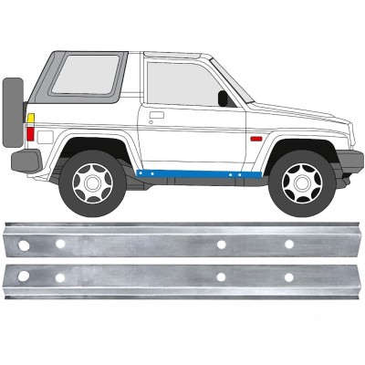 Panel de reparación del umbral interno para Daihatsu Feroza Rocky Fourtrak 1984-1993 / Izquierda+Derecha / Conjunto 17012